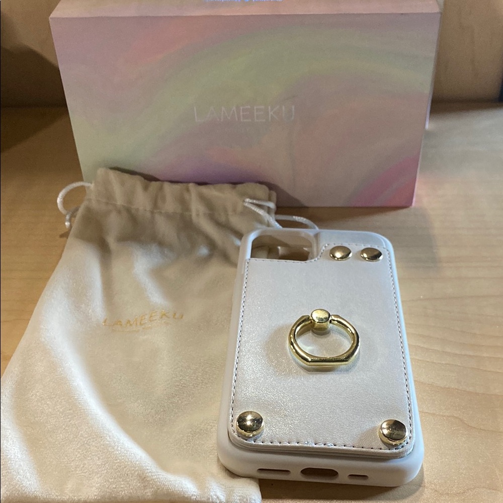 Lameeku IPhone 12 Case with Ring Holder